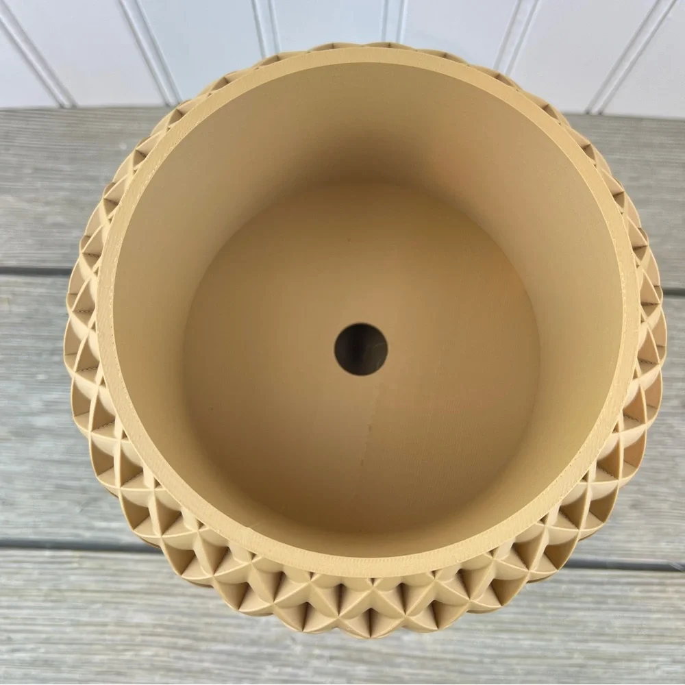 Indoor Flower Pot, The Cinor Planter Pot w/ Drainage Hole & Drip Tray - Picture 4 of 9